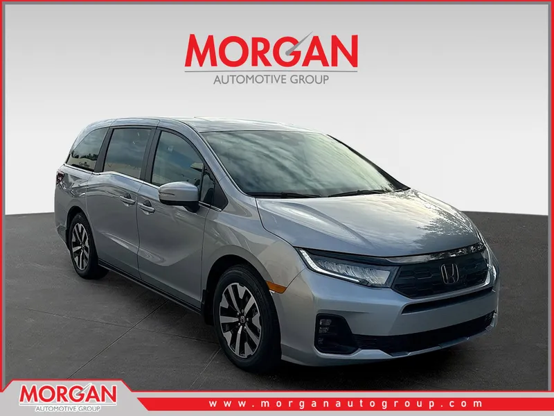2026 Honda Odyssey EX-L in Solar Silver Metallic — front three-quarter view