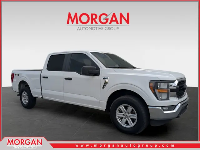 2023 Ford F-150 XLT in White — front three-quarter view