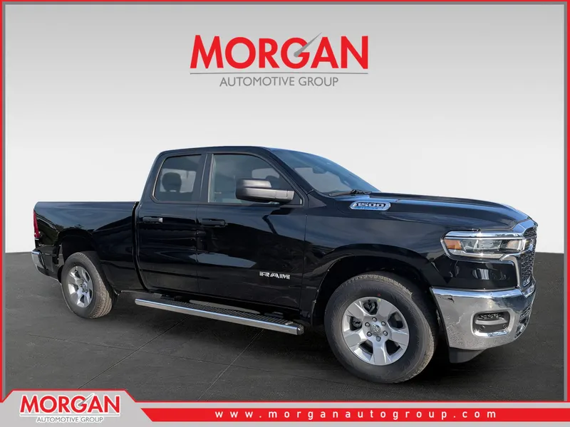 2026 Ram 1500 Tradesman in Black — front three-quarter view