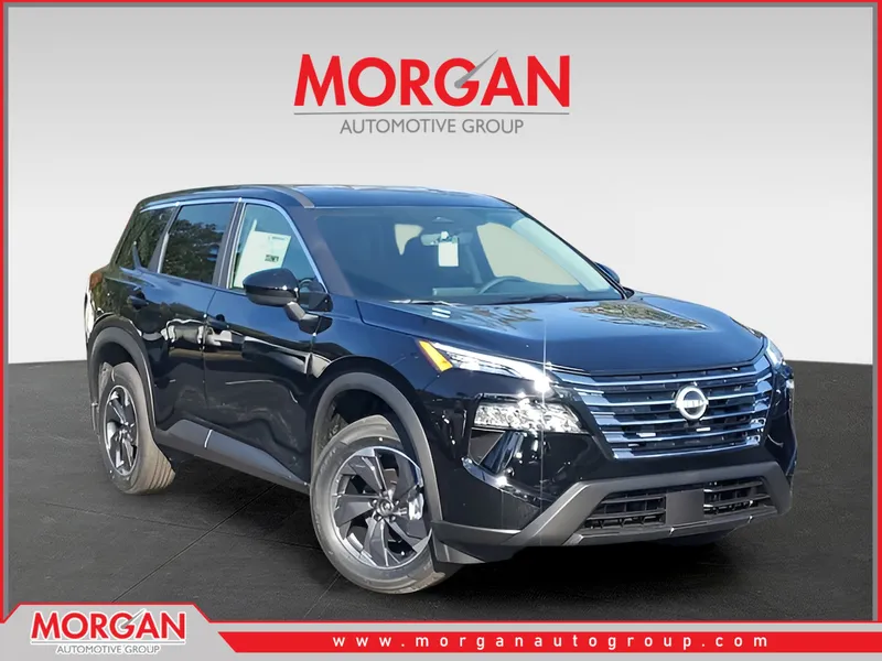 2026 Nissan Rogue SV in Black — front three-quarter view
