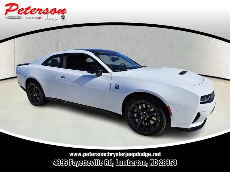 2026 Dodge Charger CHARGER SCAT PACK PLUS 2-DOOR AWD in White Knuckle Exterior Paint — front three-quarter view
