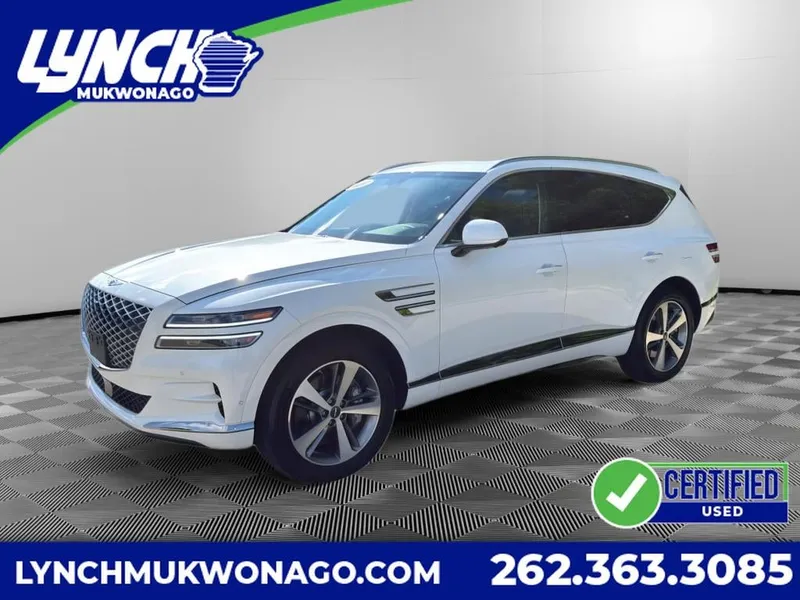 2024 Genesis GV80 2.5T AWD in Uyuni White — front three-quarter view