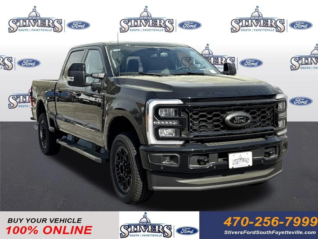 2026 Ford F-250SD Lariat in Black — front three-quarter view