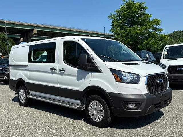 2025 Ford Transit Cargo Van Base in Oxford White — front three-quarter view