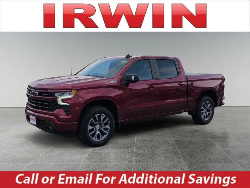 2025 Chevrolet Silverado 1500 RST in Radiant Red Tintcoat — front three-quarter view