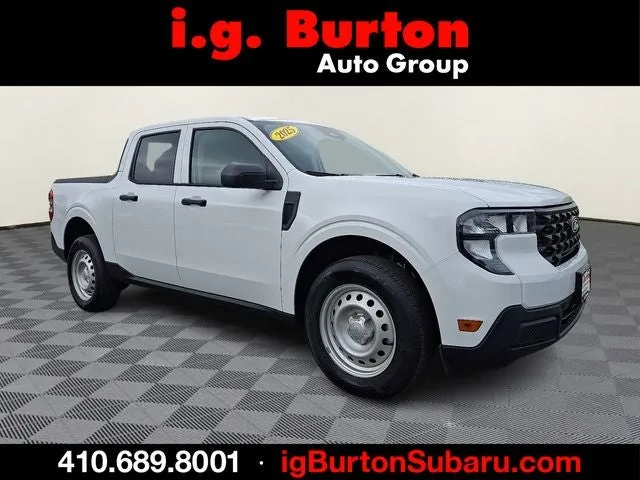 2025 Ford Maverick XL in Oxford White — front three-quarter view