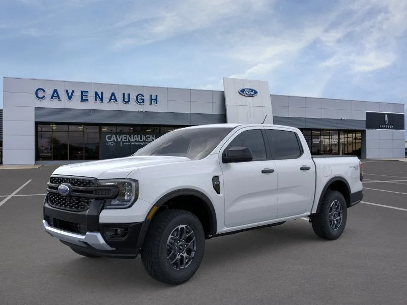 2026 Ford Ranger XLT in Oxford White — front three-quarter view