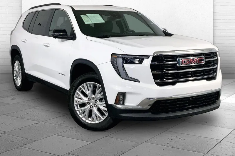 2024 GMC Acadia Elevation in Summit White — front three-quarter view