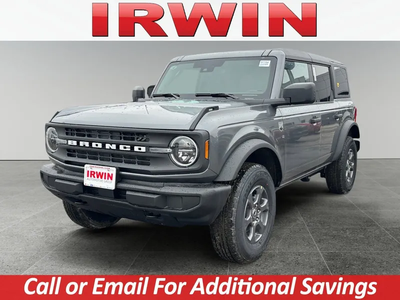 2026 Ford Bronco Big Bend in Gray — front three-quarter view
