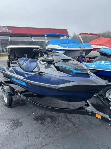 2026 Sea-Doo GTX 170 w/ Sound System-Blue Abyss/Gulfstream Blue — front three-quarter view