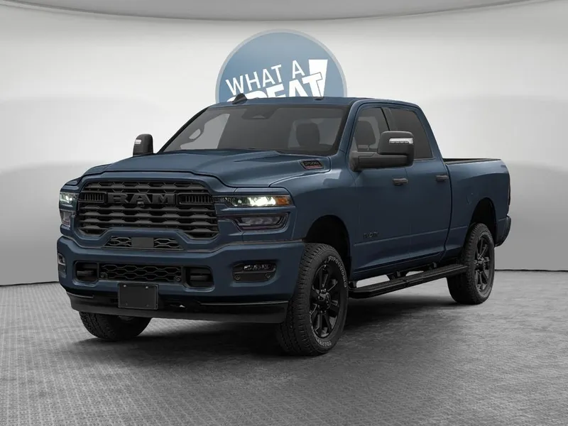 2026 RAM 2500 RAM 2500 BIG HORN CREW CAB 4X4 6'4' BOX in Forged Blue Metallic Exterior Paint — front three-quarter view