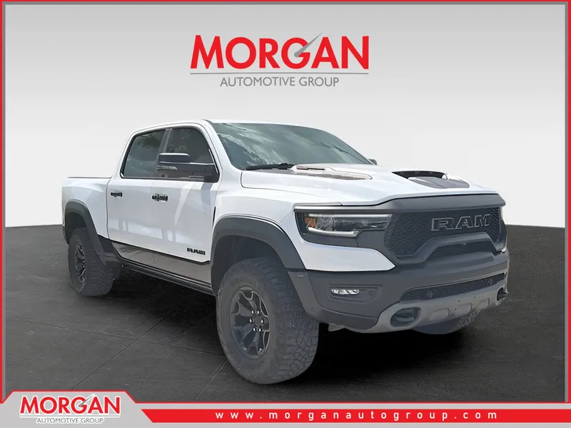 2024 Ram 1500 TRX in Bright White Clearcoat — front three-quarter view