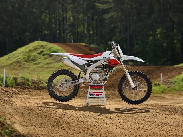 2026 Yamaha YZ450F 70th Anniversary Edition — front three-quarter view