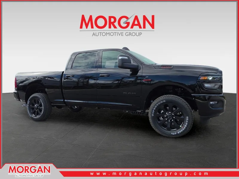 2026 Ram 2500 Big Horn in Black — front three-quarter view