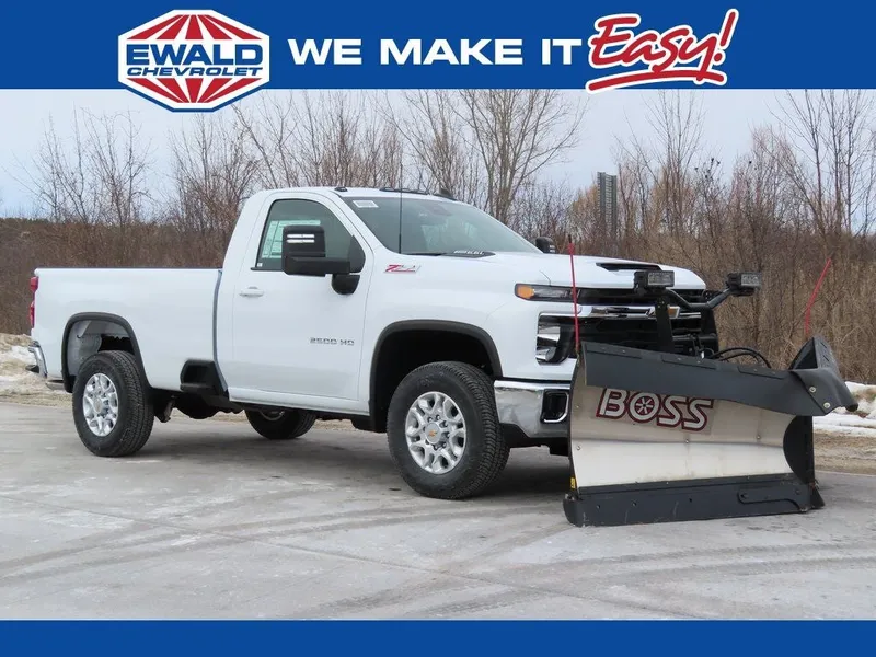 2026 Chevrolet Silverado 2500HD LT in Summit White — front three-quarter view