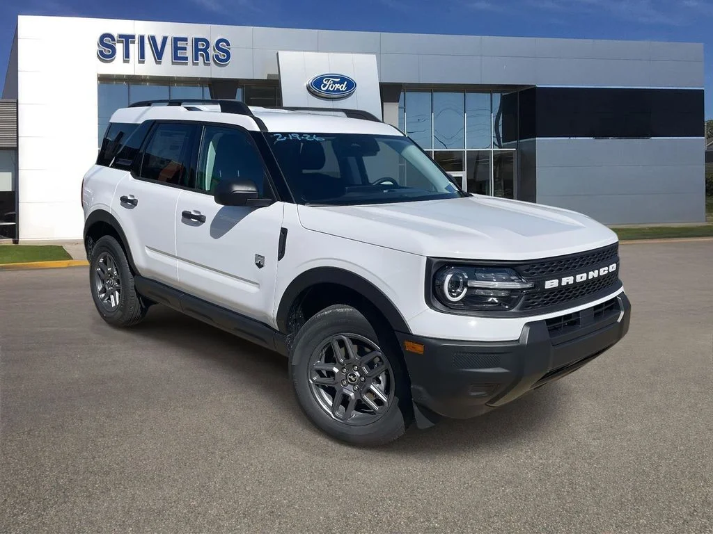2026 Ford Bronco Sport Big Bend 5 Door SUV, SUV & Crossovers in Oxford White — front three-quarter view