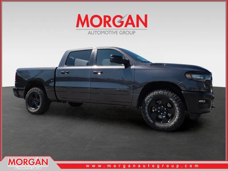2026 Ram 1500 Warlock in Gray — front three-quarter view