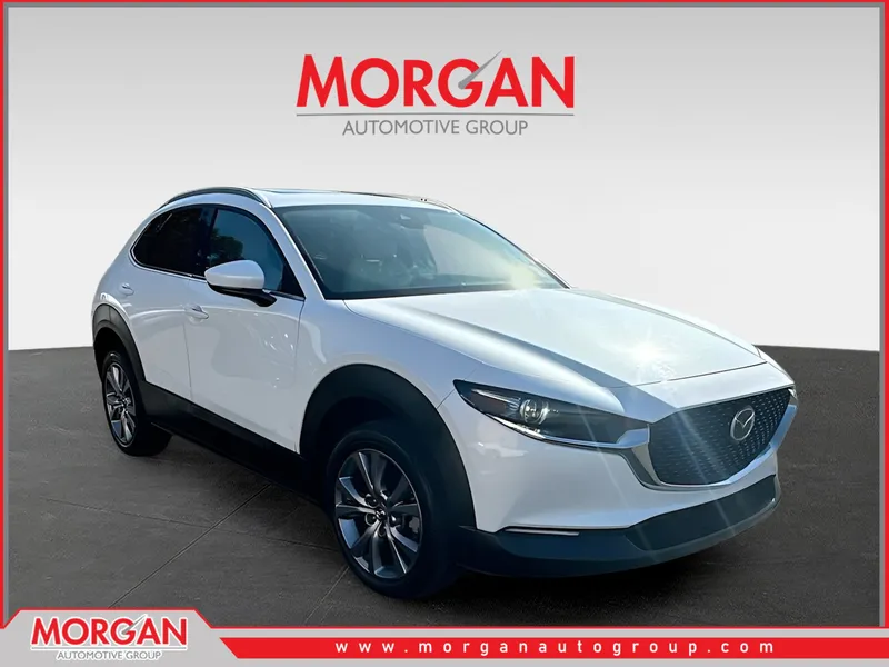 2021 Mazda CX-30 Premium in White — front three-quarter view