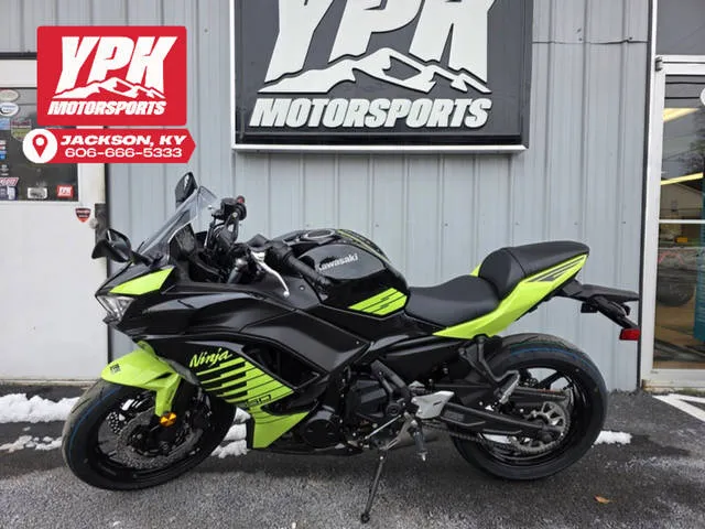 2026 Kawasaki Ninja® 650 ABS — front three-quarter view