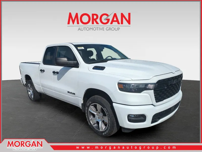 2026 Ram 1500 Express in White — front three-quarter view
