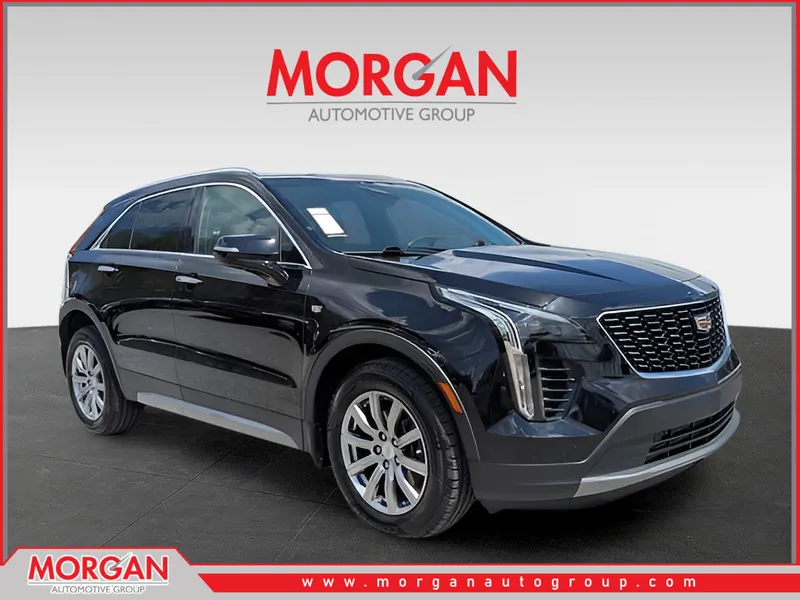 2021 Cadillac XT4 Premium Luxury in Black — front three-quarter view