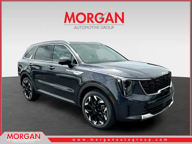 2026 Kia Sorento SX in Gray — front three-quarter view