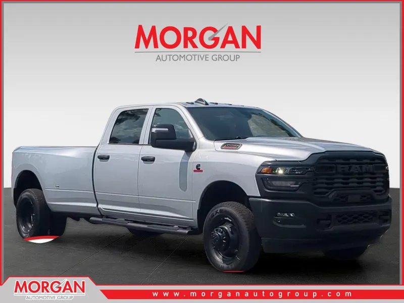 2026 Ram 3500 Tradesman in Silver — front three-quarter view