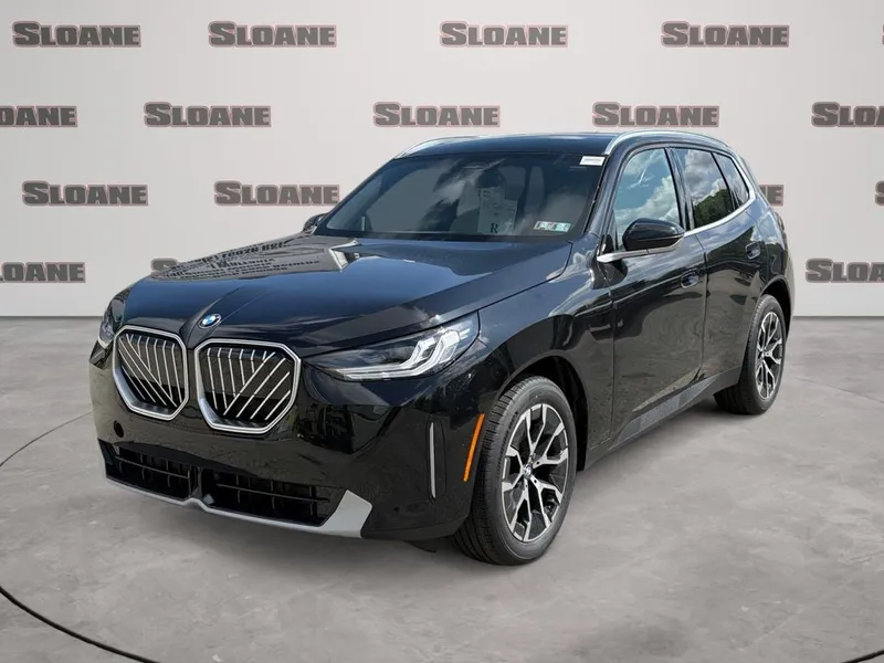 2026 BMW X3 30 xDrive in Black Sapphire Metallic — front three-quarter view