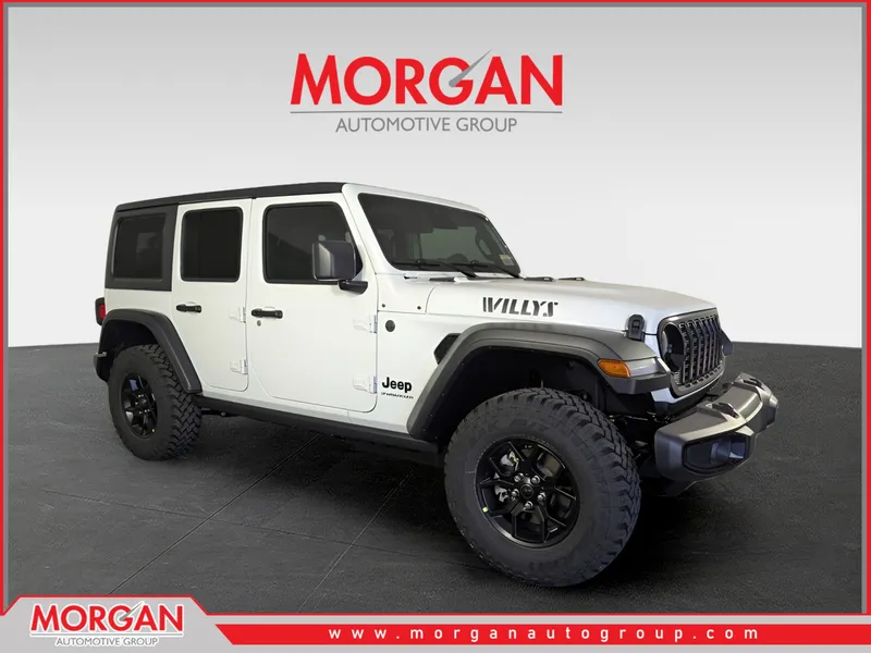 2026 Jeep Wrangler Willys in White — front three-quarter view