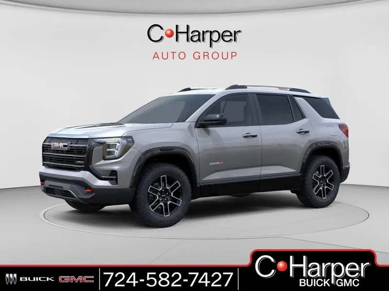 2026 GMC Terrain AT4 in Sterling Metallic — front three-quarter view