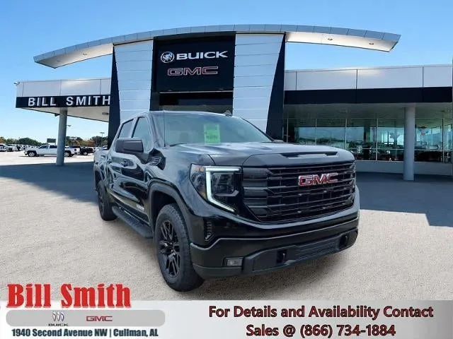 2026 GMC Sierra 1500 Elevation in Onyx Black — front three-quarter view