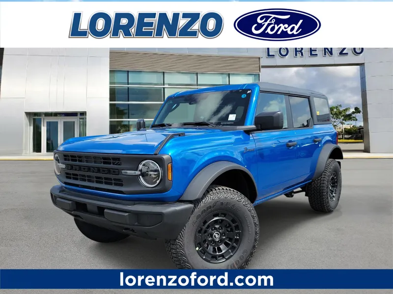 2026 Ford Bronco Big Bend in Velocity Blue Metallic — front three-quarter view