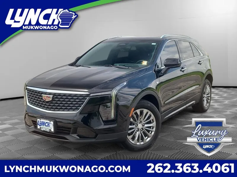 2024 Cadillac XT4 Premium Luxury in Stellar Black Metallic — front three-quarter view