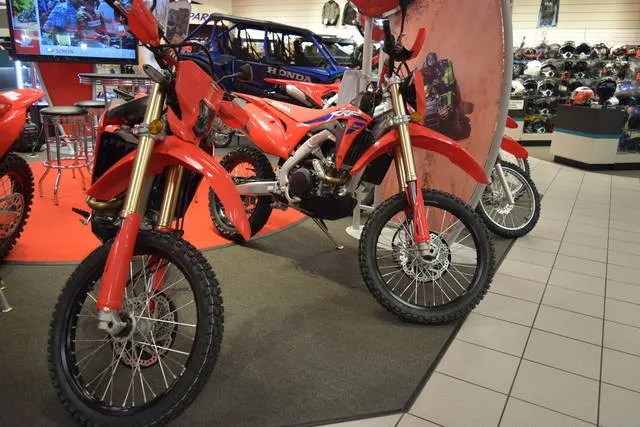 2024 Honda® CRF450RL — front three-quarter view