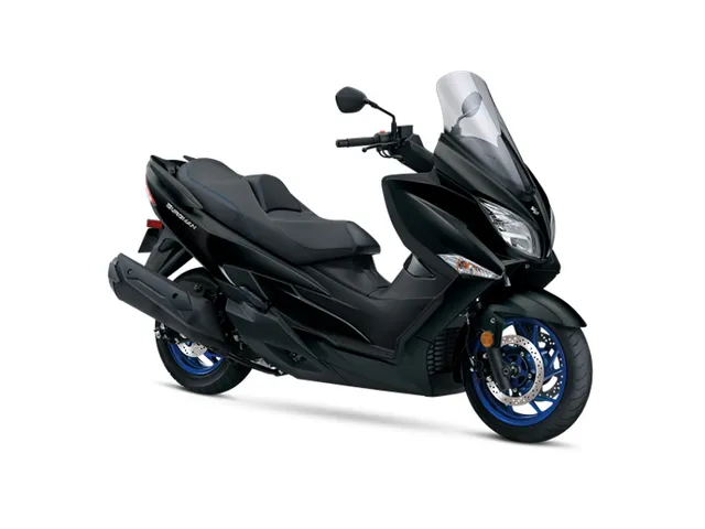 2025 Suzuki Burgman 400 — front three-quarter view