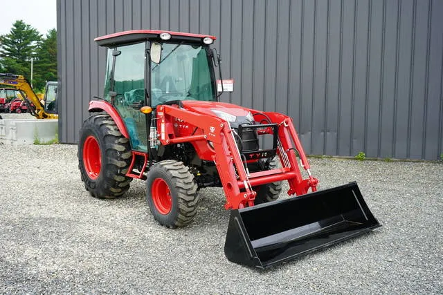 2025 TYM T494HC Hydrostatic Tractor with Cab and Front Loader — front three-quarter view