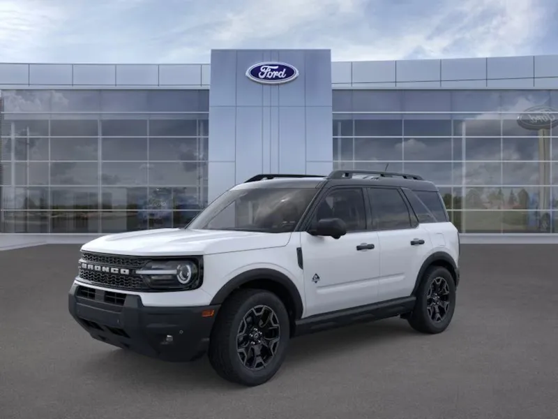 2026 Ford Bronco Sport in YZ White — front three-quarter view