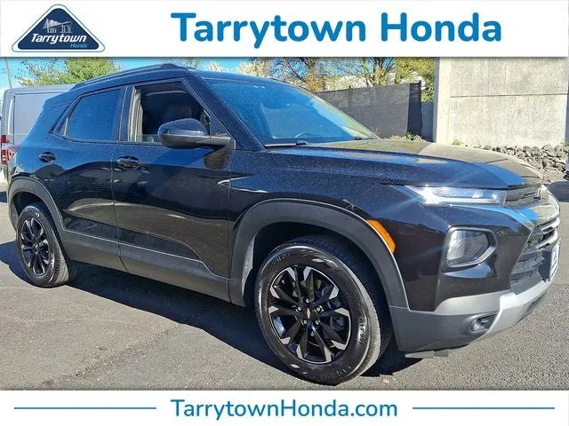 2022 Chevrolet TrailBlazer LT in Mosaic Black Metallic — front three-quarter view