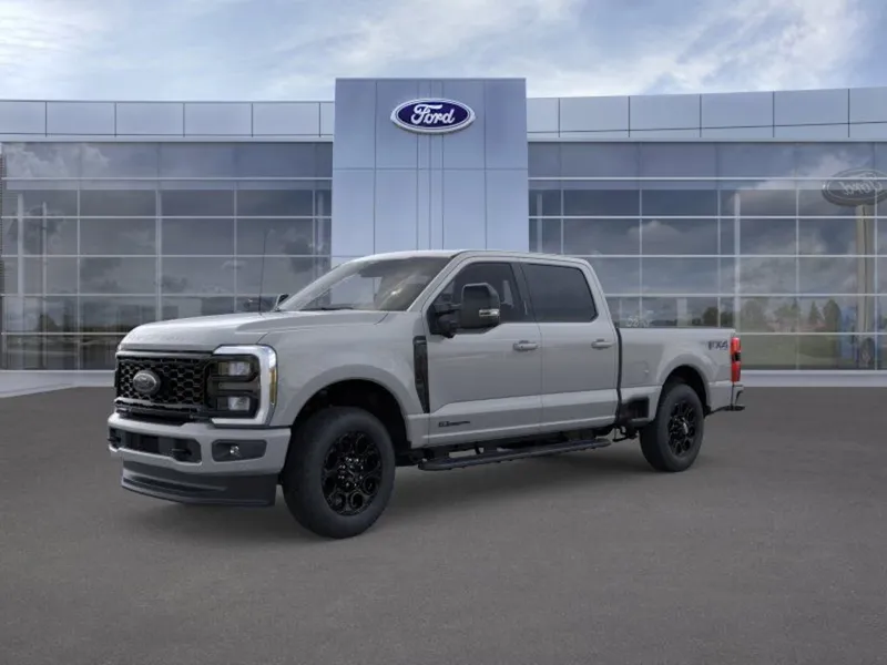 2026 Ford F-250 in DR Gray — front three-quarter view
