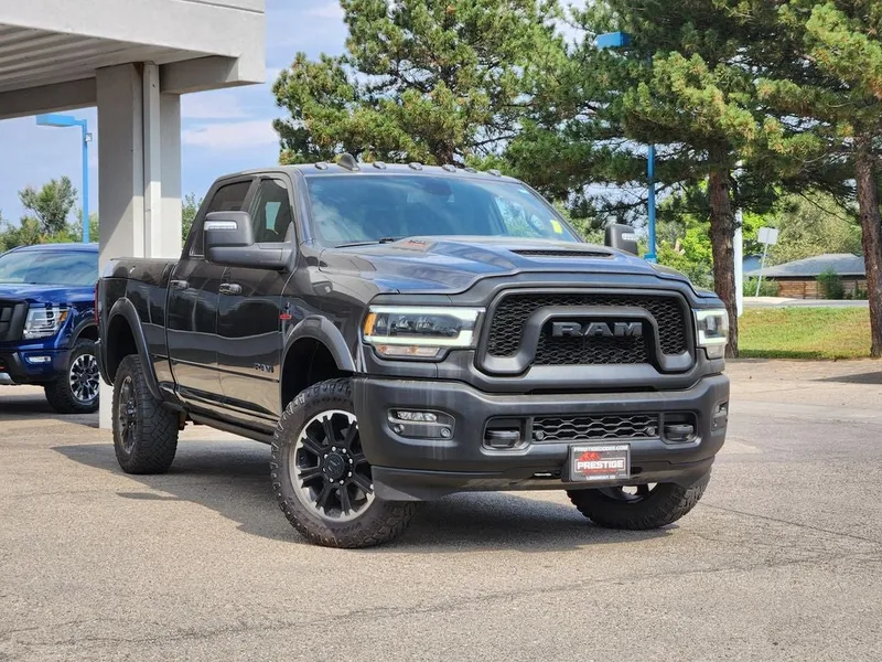 2024 RAM 2500 Power Wagon Rebel Crew Cab 4x4 6'4' Box in Granite Crystal Metallic Clearcoat — front three-quarter view