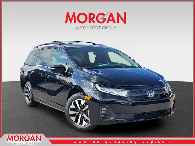 2026 Honda Odyssey EX-L in Crystal Black Pearl — front three-quarter view