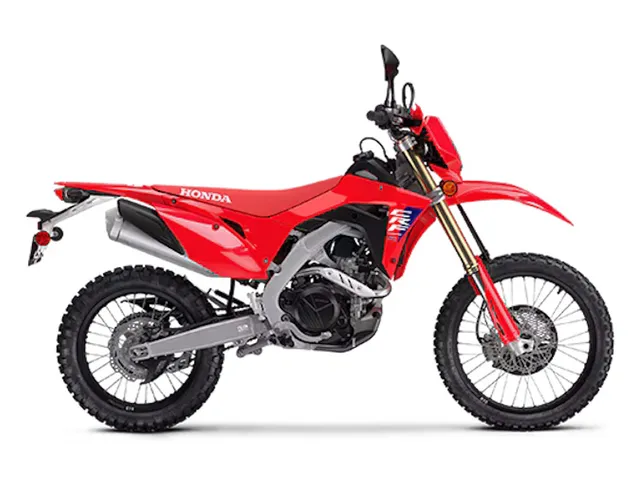 2025 Honda® CRF450RL — front three-quarter view