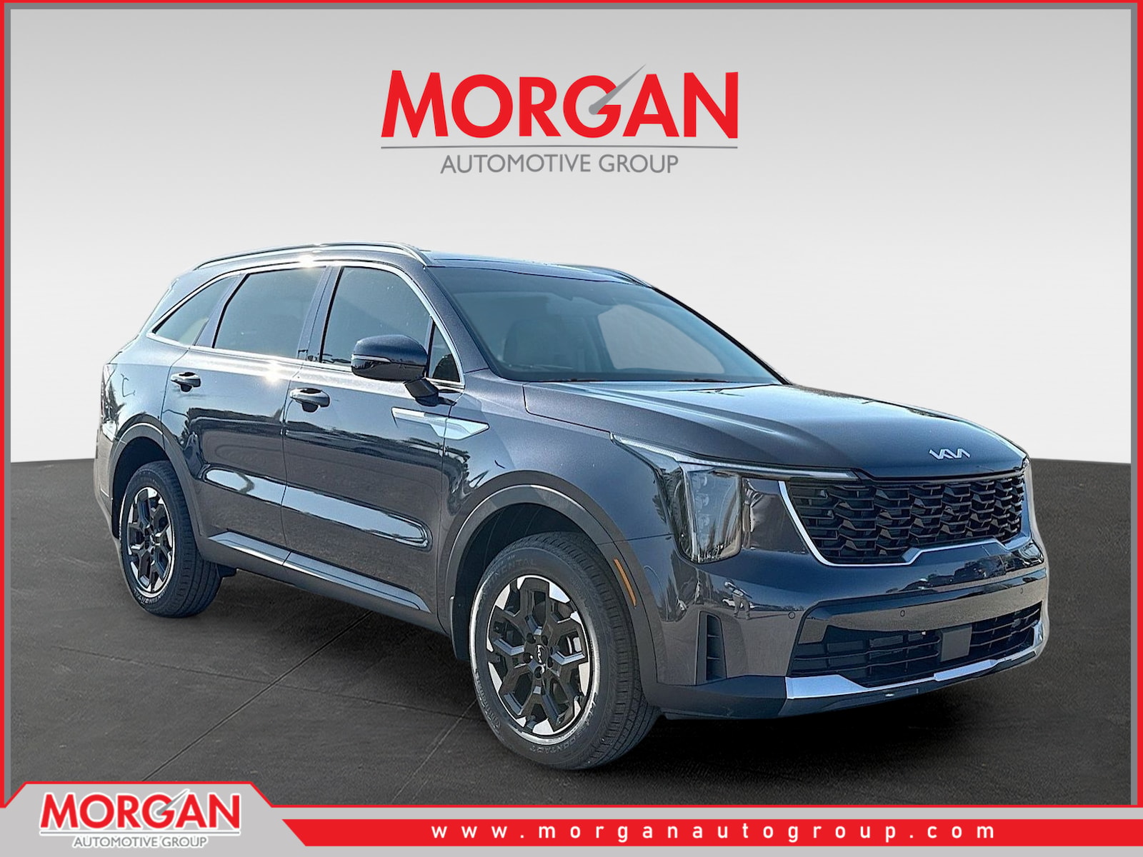 2026 Kia Sorento S in Panthera Metal — front three-quarter view