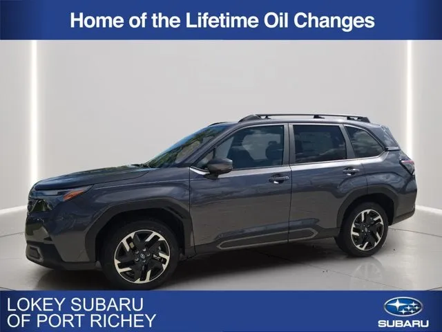 2026 Subaru Forester Limited in Magnetite Gray Metallic — front three-quarter view