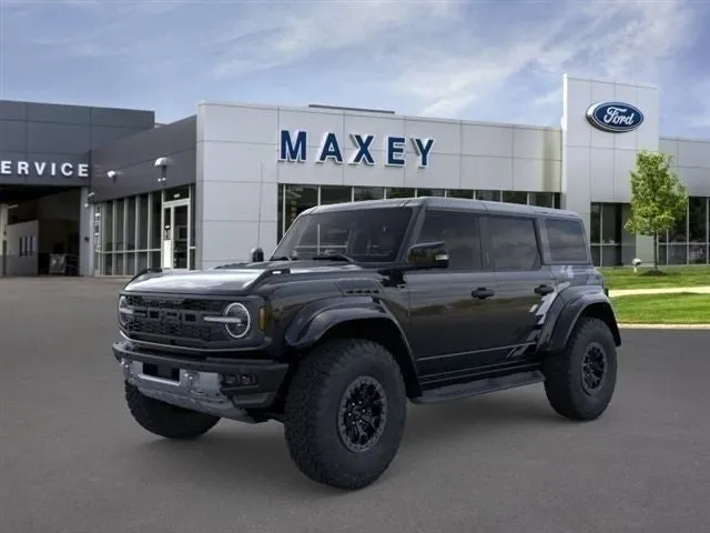 2026 Ford Bronco Raptor® in Shadow Black — front three-quarter view