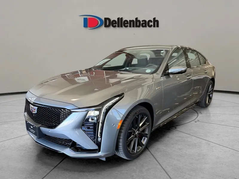 2026 Cadillac CT5-V V-Series in Argent Silver Metallic — front three-quarter view
