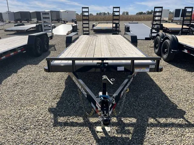 2026 PJ Trailers 7'x20' 14k Equipment Trailer — front three-quarter view