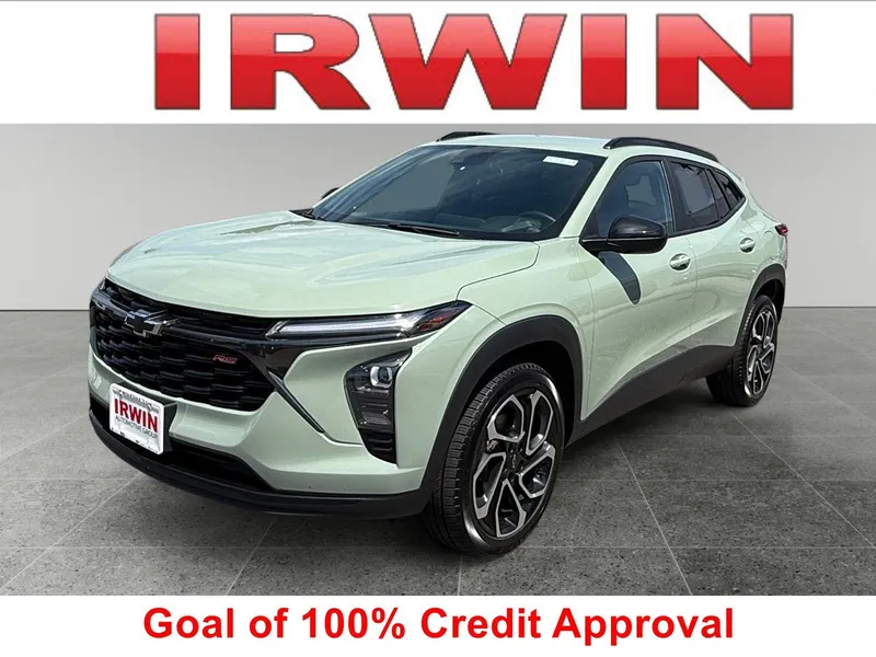 2024 Chevrolet Trax 2RS in Cacti Green — front three-quarter view