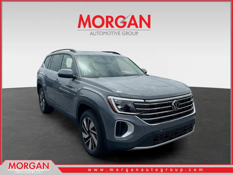 2026 Volkswagen Atlas 2.0T SE w/Technology in Gray — front three-quarter view