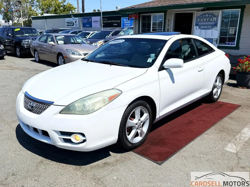 2007 Toyota Camry Solara in White — front three-quarter view